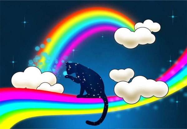 Радуга мультяшная