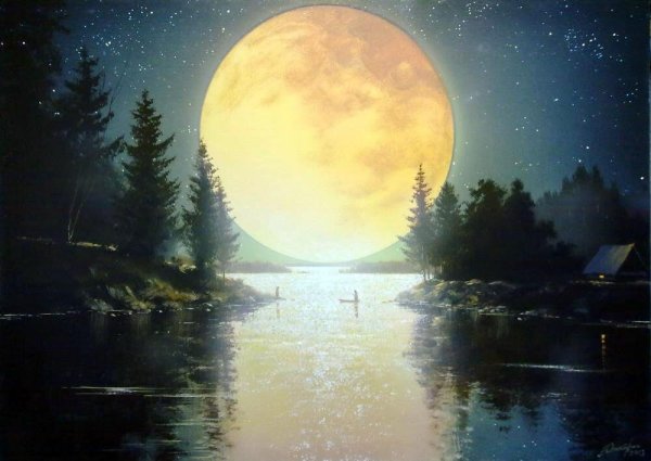 Ночь в море