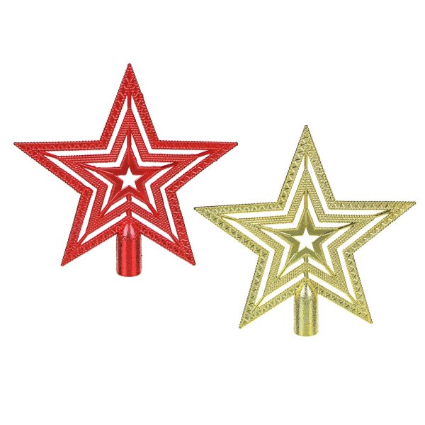 Верхушка елочная звезда 18*18см золото df2019-160-1