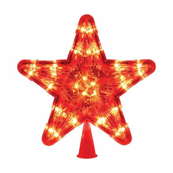 Ёлочная игрушка звезда красная