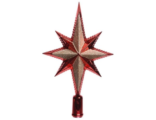 Фигура звезда красная ёлочная 16х16