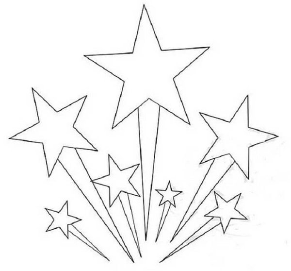 Звезды на 9 мая трафарет на окна