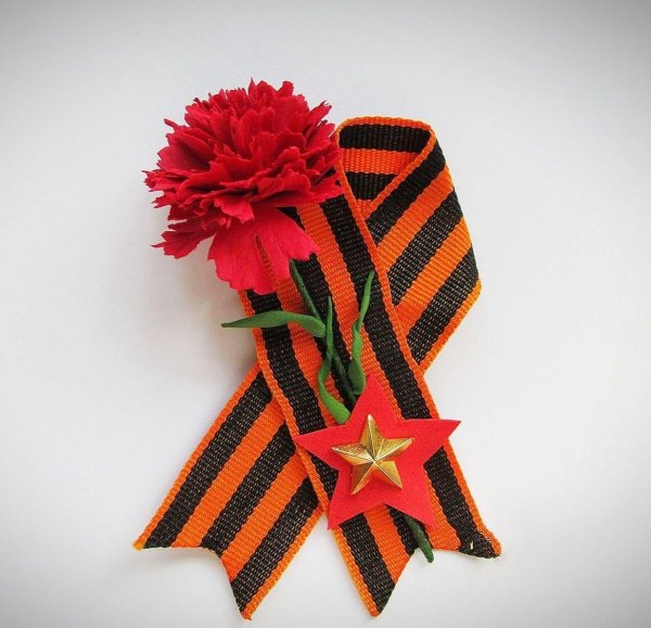 Две красные гвоздики