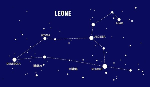 Созвездие Лев расположение звезд