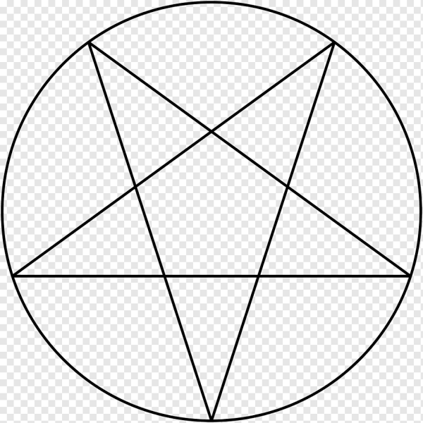 Перевернутая пентаграмма в круге