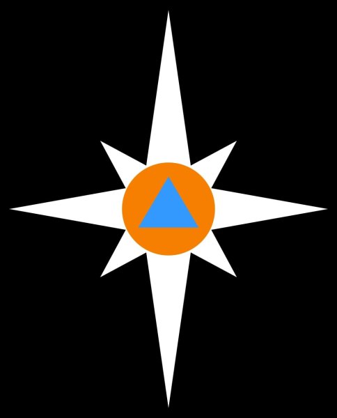Знак МЧС роза ветров