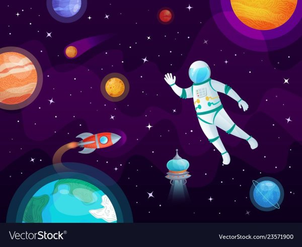 Космос из мультика