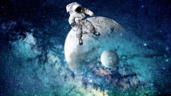 Космос планеты космонавт