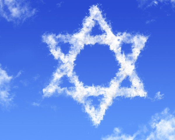 Шестиконечная звезда флаг Израиля