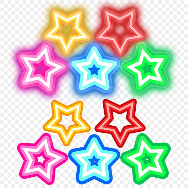 Разноцветные звездочки