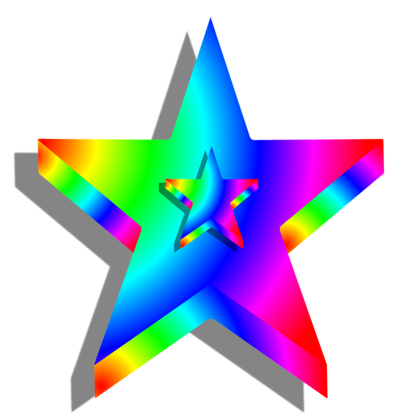 Разноцветные звездочки для детей