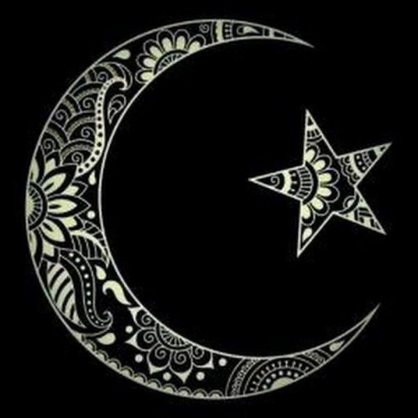 Мусульманский знак полумесяц и звезда