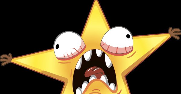 Игрушки елочные кричащая звезда