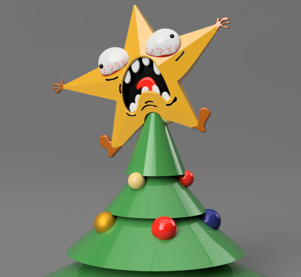 Смешная звезда на елку
