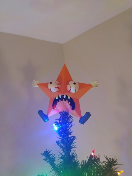 Кричащая звезда на елке