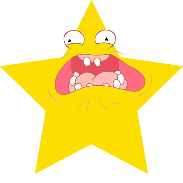 Кричащая звезда на елке