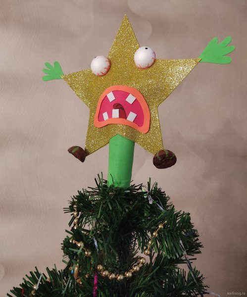 Ёлочная верхушка Рождественская звезда