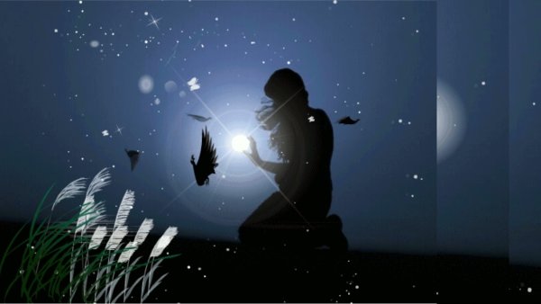 Аниме космос гиф