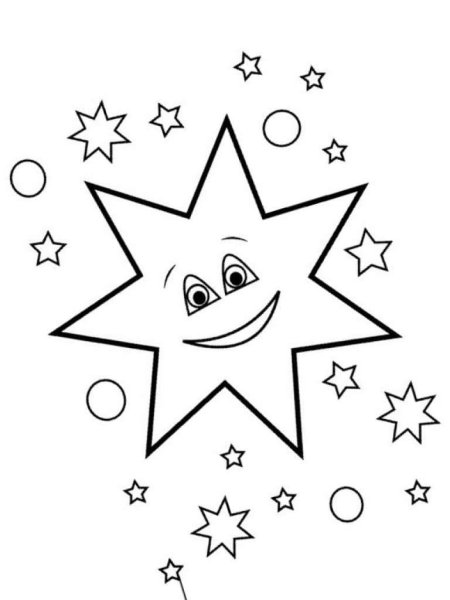 Раскраска Звездочка