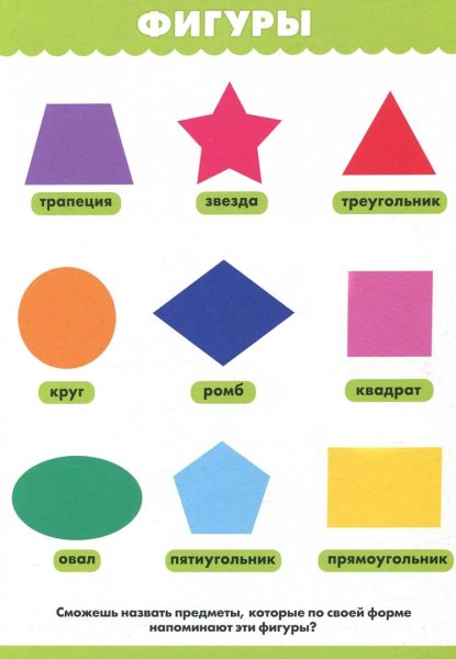 Фигуры звезда круг квадрат треугольник