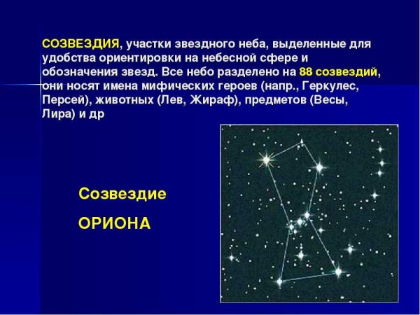 Звезды и созвездия