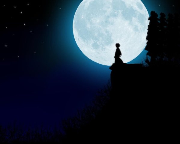 Девушка ночь звезды