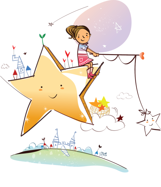 Девочка держит луну