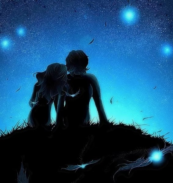 Мальчик и звездное небо