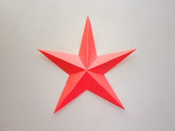 Поделка звезда из бумаги
