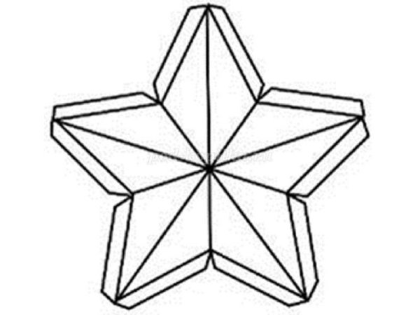 Объемная пятиконечная звезда