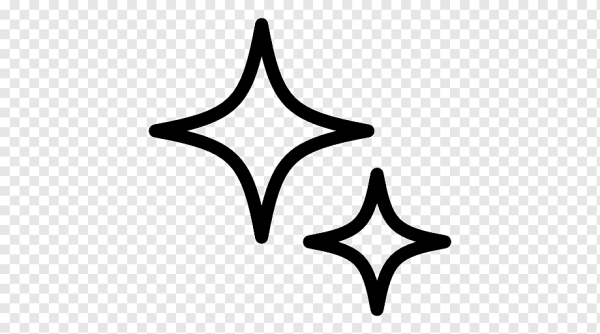 Звезда четырехконечная контур