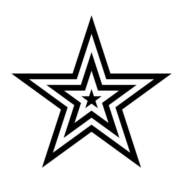 Черная пятиконечная звезда
