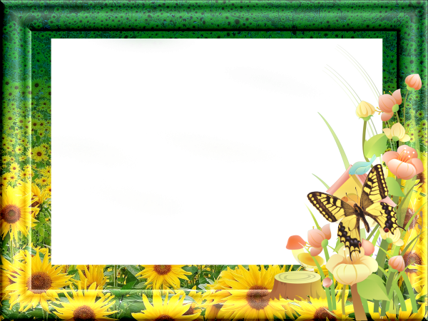 Фоторамка с цветами