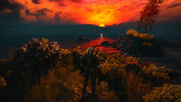 Ведьмак 3 Туссент закат арт
