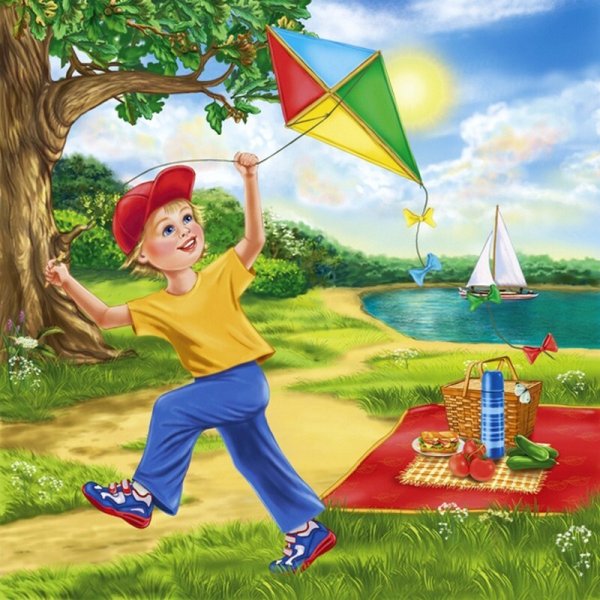 Лето иллюстрация для детей