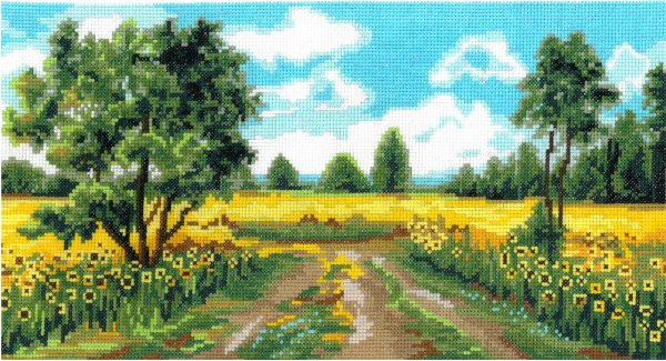 Вышивка крестом природа пейзажи лето