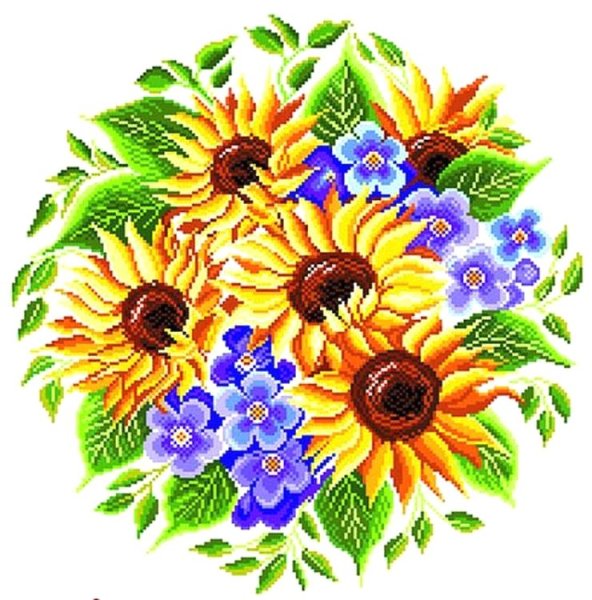 Матренин Посад вышивка Подсолнухи