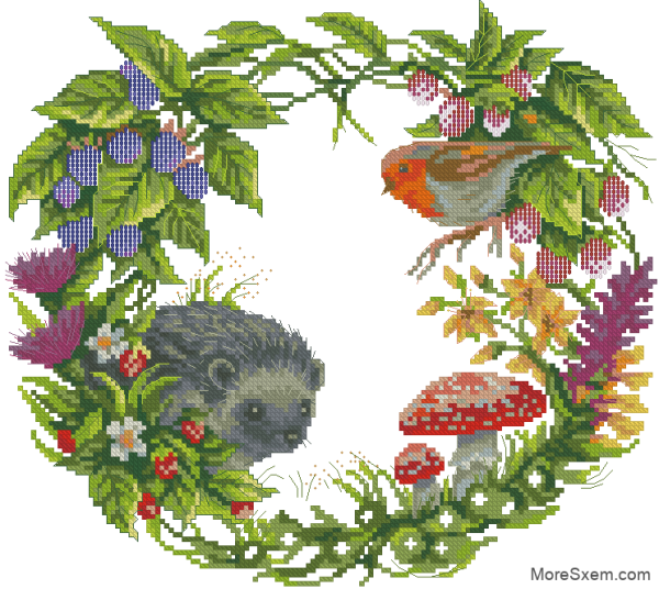 Вышивка крестом дизайнера Екатерины Волковой