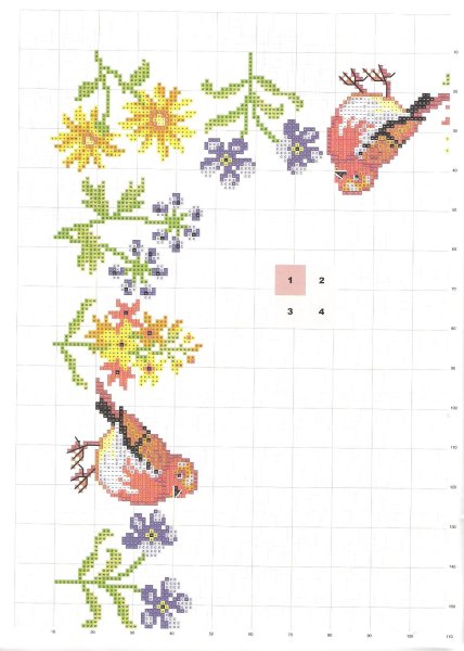 Вышивка крестом четыре времени года