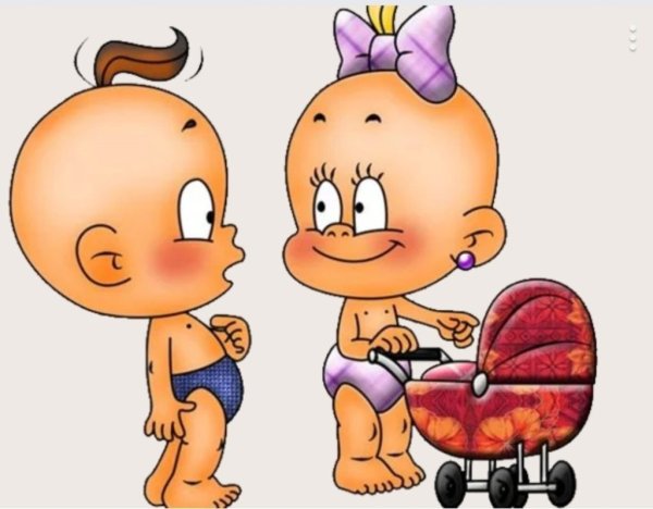 Карапузы мальчик и девочка