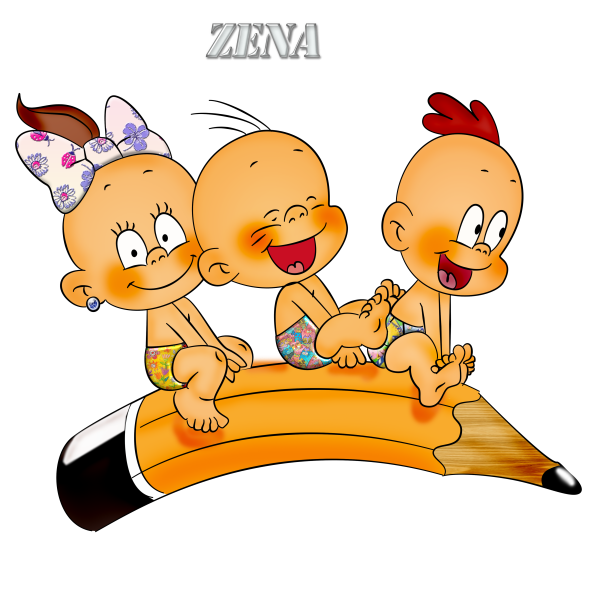 Карапузы на прозрачном фоне