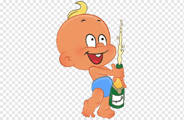 Карапуз с погремушками вектор