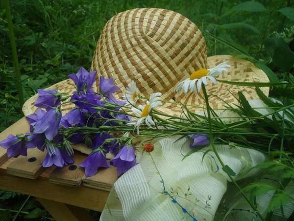 Шляпа цветок