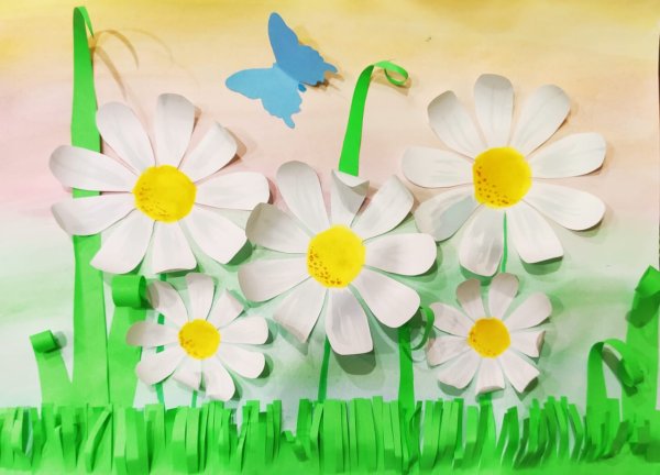 Аппликация на тему лето