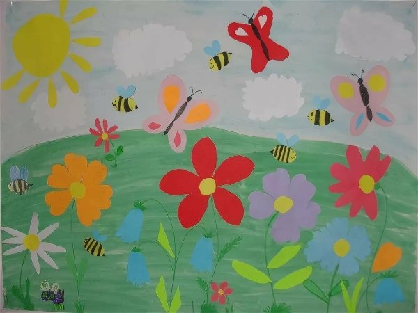 Аппликация лето в детском саду