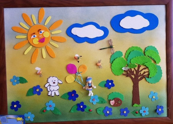 Аппликация на летнюю тему