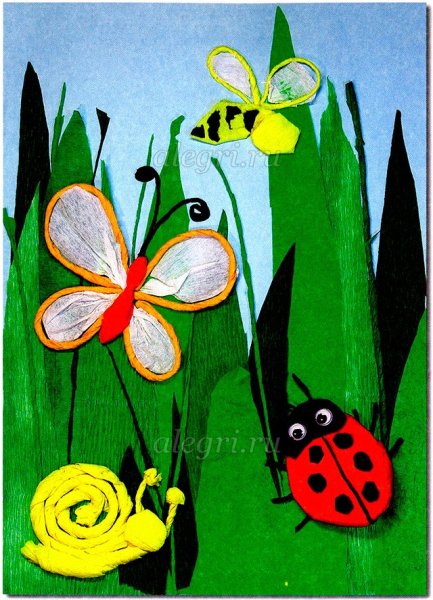 Летние аппликации для детей