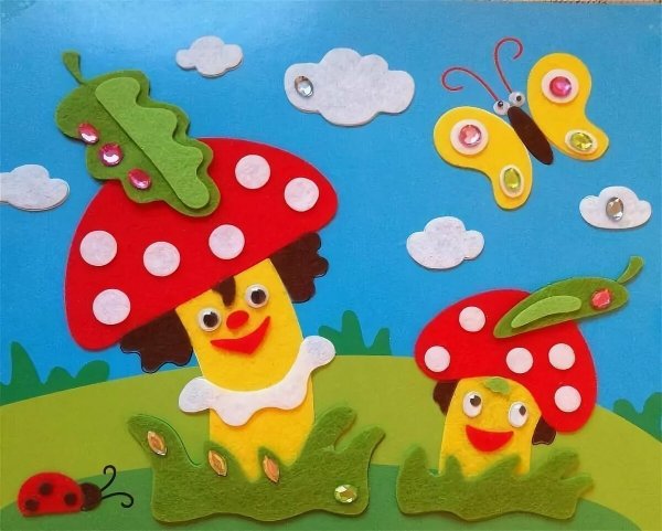 Рисование Цветочная Поляна в старшей группе