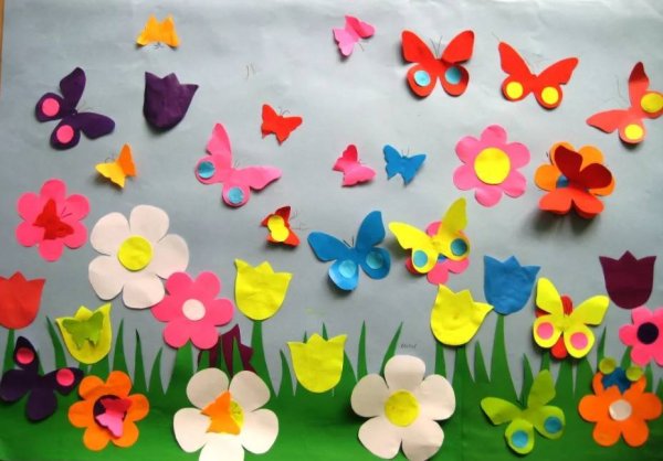 Аппликация насекомые в подготовительной группе