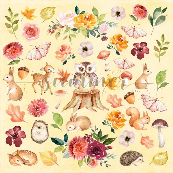 Саммер студио бумага для скрапбукинга